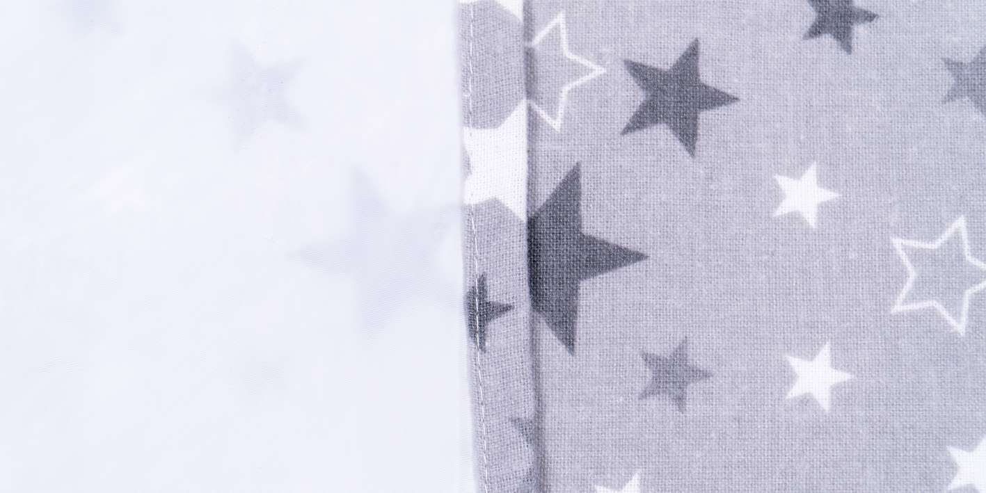 Ceratopielucha flanelowa gwiazdki szare